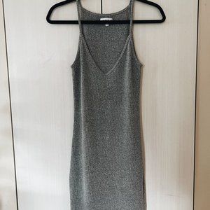 Aritzia Grey Midi Dress